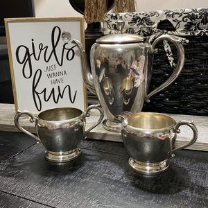Vintage The Art Silver Co. # 206 Tea Coffee Set!